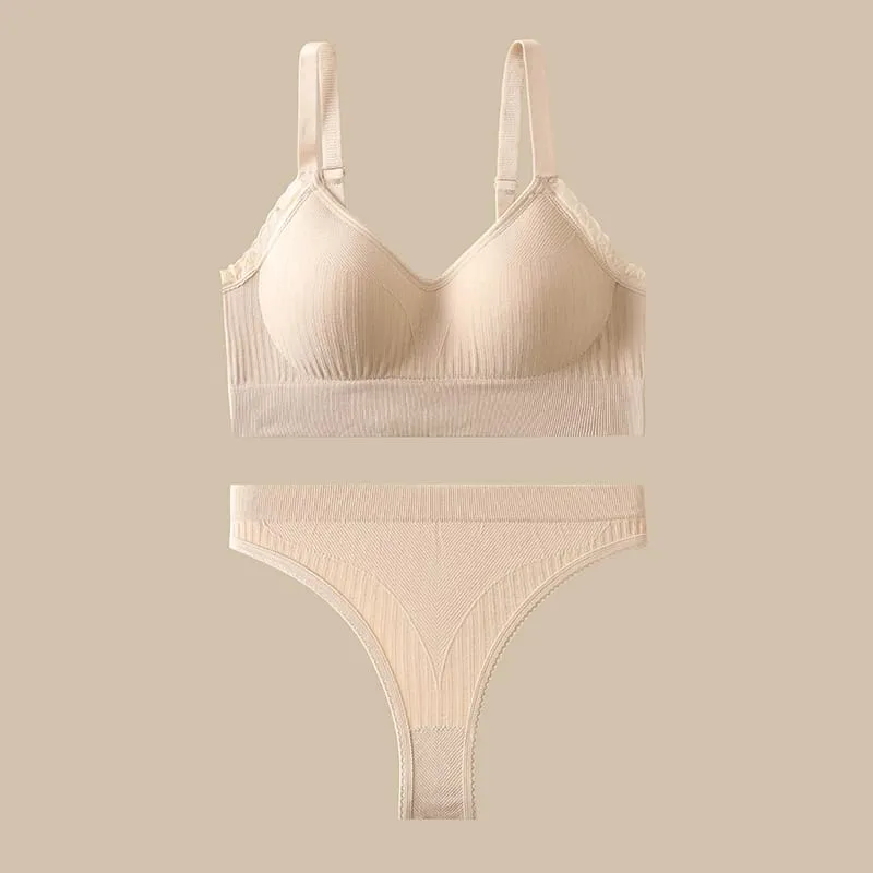 [Ensemble] ensemble de Lingerie Sexy pour femmes ensemble de soutiens-gorge Push Up soutien-gorge à armatures solide ensemble de sous-vêtements de tous les jours