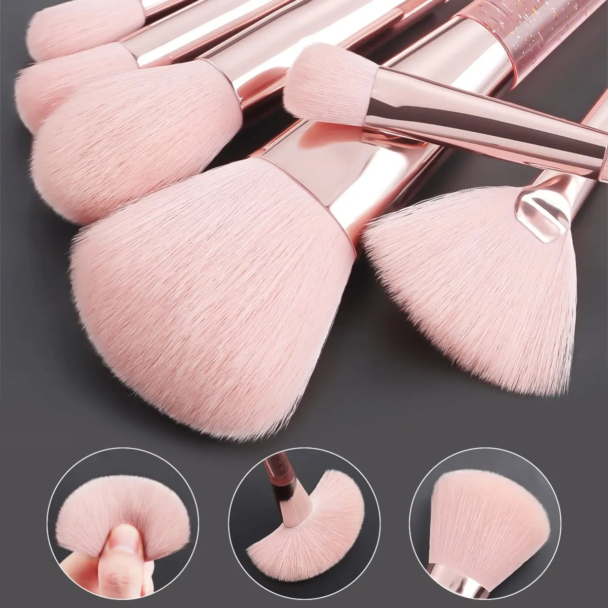 37 STK Makeup Værktøj Sæt 20 Børster + Svampe Puffs Øjenvippe curler rengøringsværktøj til hele ansigtet — image 4