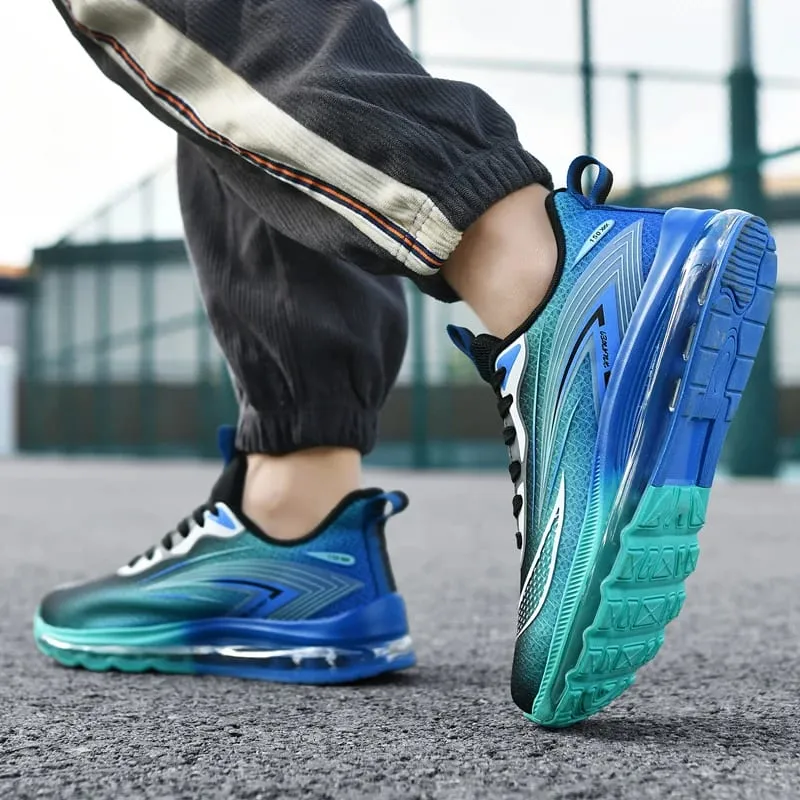Scarpe da ginnastica alla moda da uomo, traspiranti, comode e leggere, scarpe da passeggio, sport casual, corsa, tennis, palestra, scarpe da allenamento per uomo — image 2