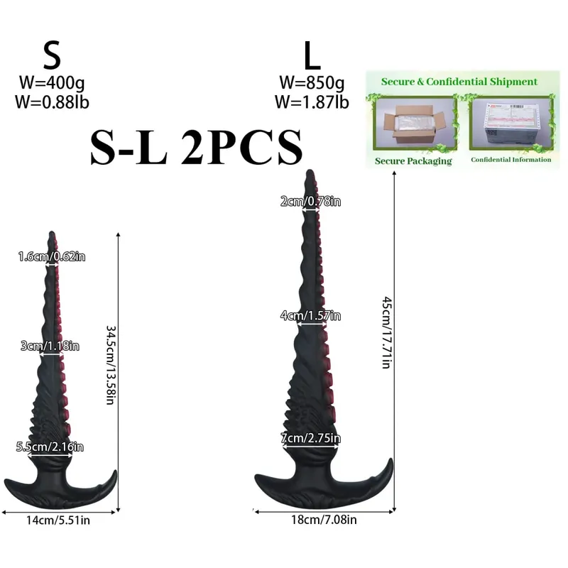 Superยาวขนาดใหญ่Anal PlugแฟนตาซีTentacle Anal Trainer Dilatorปลั๊กหนาDildo Big Butt Plugเพศของเล่นสำหรับผู้หญิงผู้ชายbutt Plug — image 14