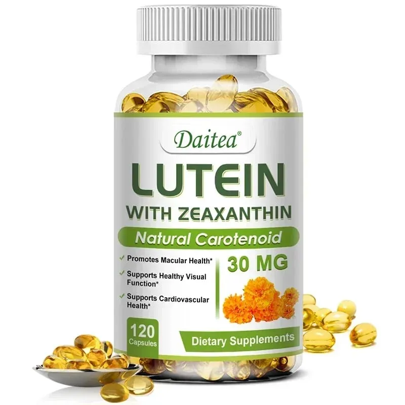 Luteïne oogsupplement - bevat vitamines Zeaxanthine-extract Verbetert oogoedeem Verbetert het gezichtsvermogen Gezondheid van de ogen