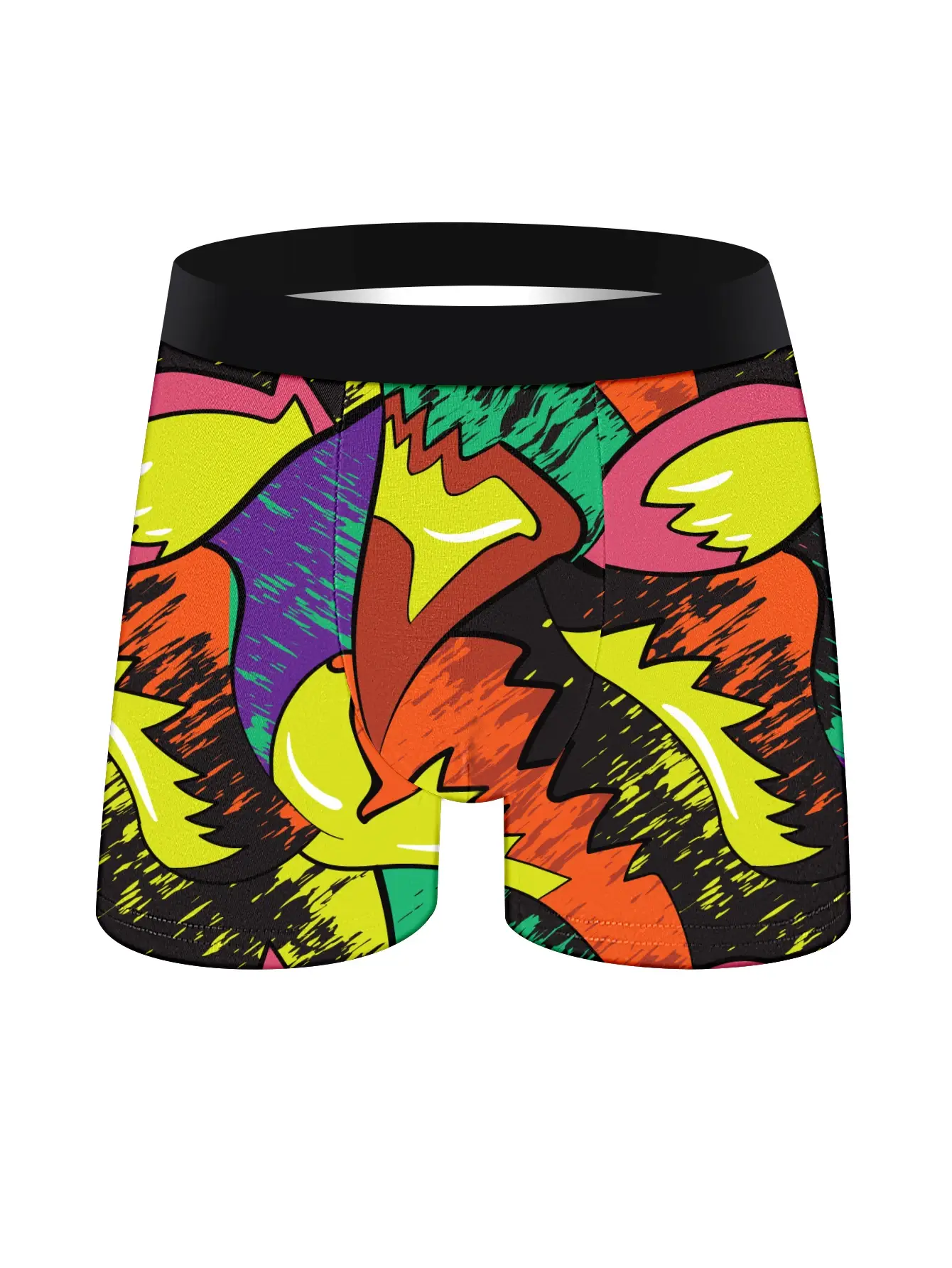 5 Pieces Of Men'S Long Boxer Briefs Soft Comfortable Skin-Friendly Men'S Underwear Explosive Colorful Personality Men'S Pants — image 11