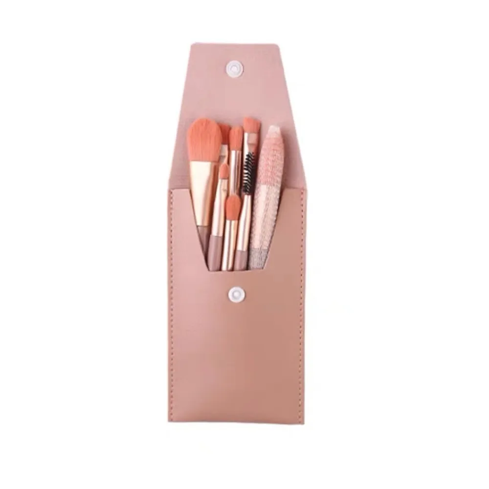 8ks/sada přenosné štětce na make-up s měkkými štětinami Prémiové syntetické se sáčkem štětec na oční stíny Nástroj Eye Facial Beauty Foundation — image 4