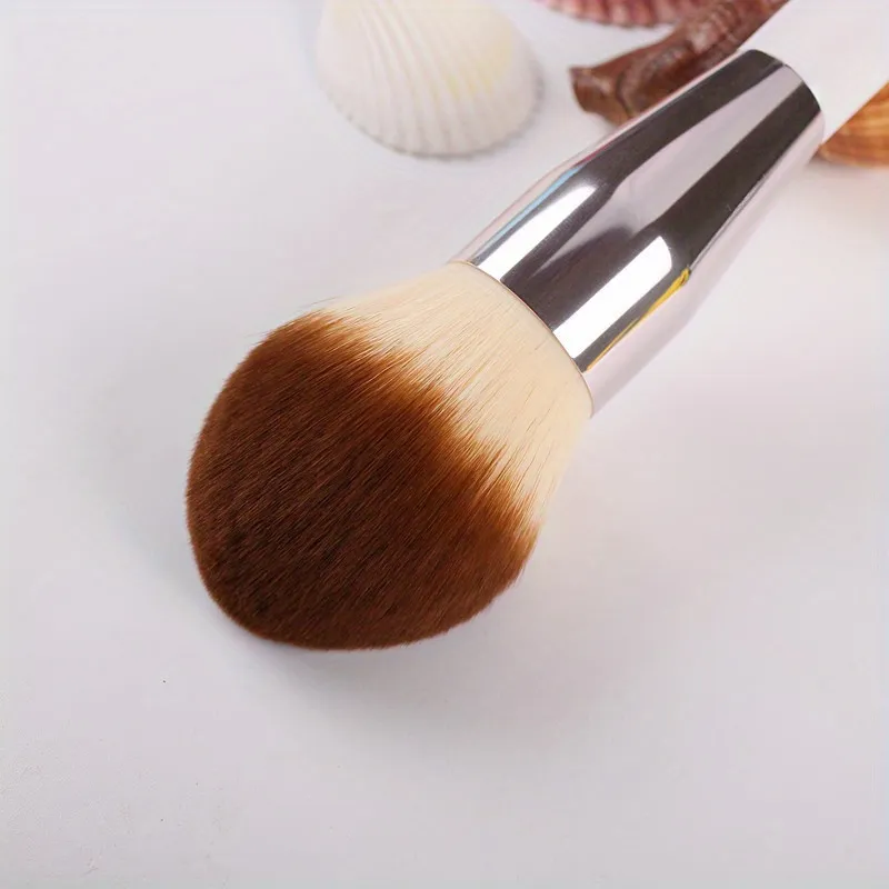 Velké štětce na líčení na pudr Rychlý pudr Contour Bílá rukojeť Štětec na make-up ze syntetických vlasů Kosmetika Kosmetika — image 4