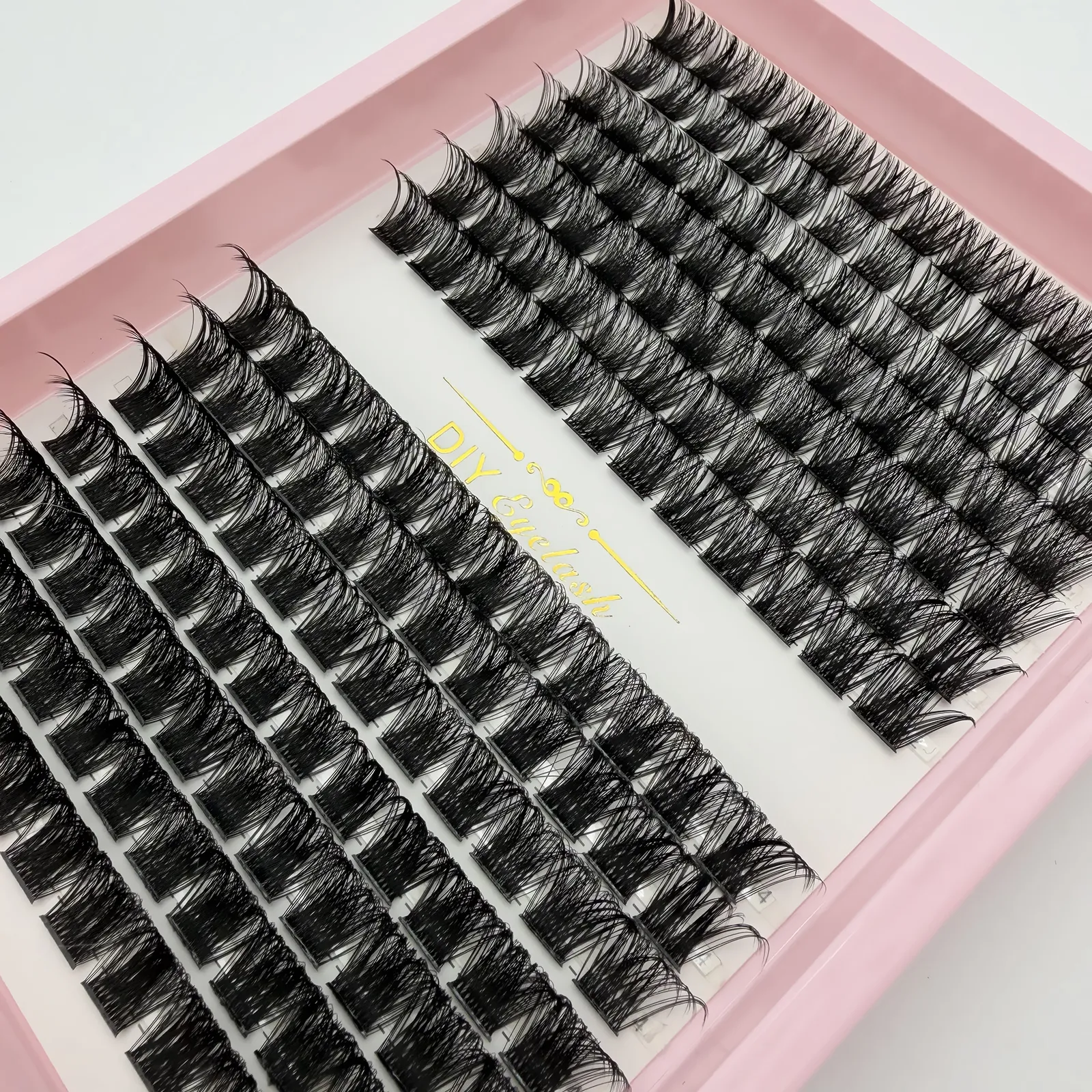 D Curl Lash Cluster Campuran Bulu Mata DIY Berbulu Ekstensi Bulu Mata Palsu Individu Yang Dapat Digunakan Kembali Tampilan Alami untuk Riasan Mata Sehari-hari — image 6