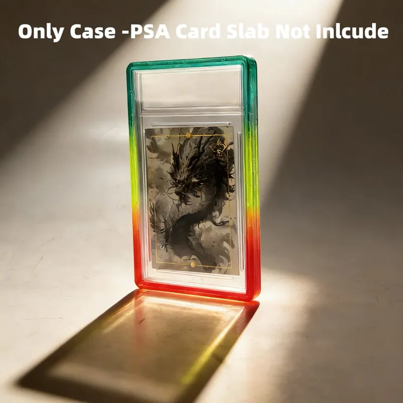 Glitzernde TPU-Slab-Stoßstangenschutzhülle mit schützender Haut und transparenter Rückseite für PSA 35PT-Sammelkarten — image 21