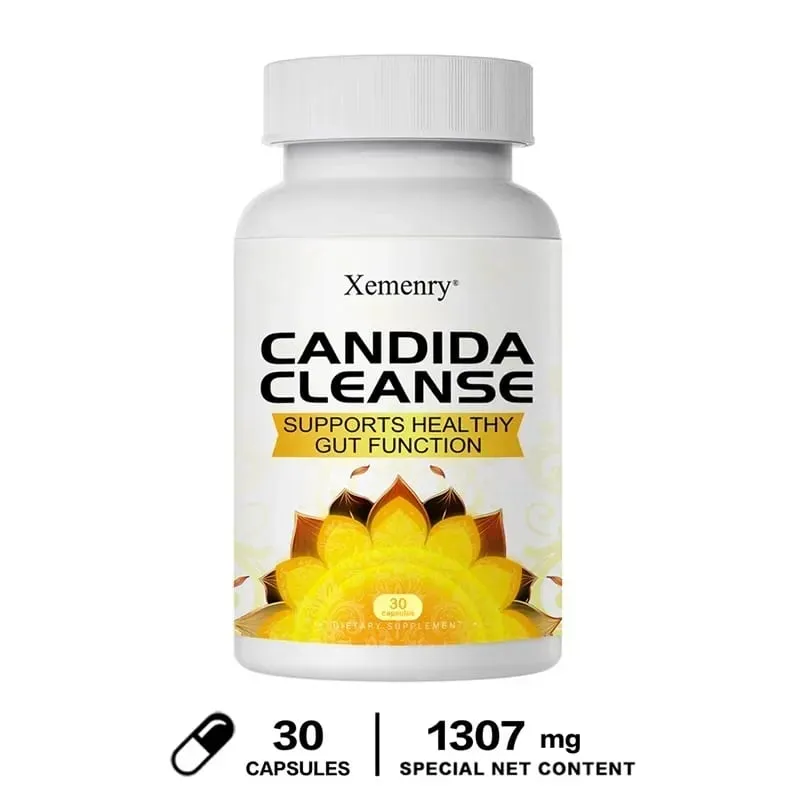 Candida Cleanse - ส่งเสริมการทำความสะอาดลำไส้และการล้างพิษ ปรับปรุงการย่อยอาหารและบรรเทาอาการท้องผูกและท้องอืด