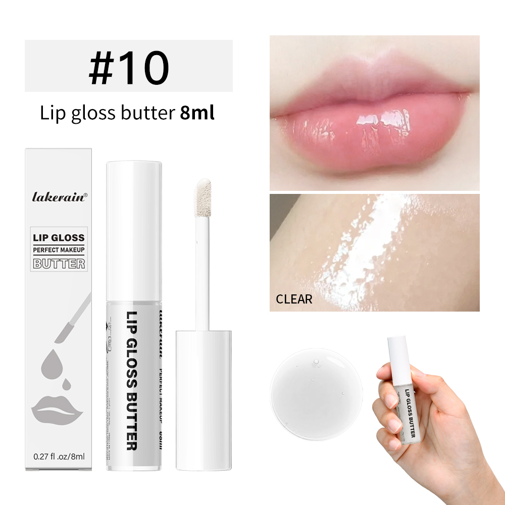 8ml Butter Non-stick Cup Gloss Lip Gloss Moisturizing Mirror Lip Gloss Holdbar farve Lip glaze Dye Lip Liquid Makeup For Damer — image 15