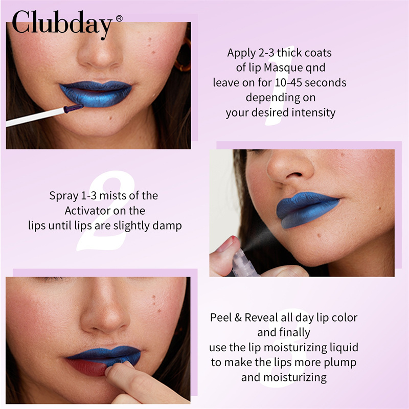 กันน้ำ Peel-off Lipgloss Matte Lip Tinted ลิปสติกลิปสติก Lip Glaze แต่งหน้าความงามเซ็กซี่สีแดง Tear-off Lip Stain เครื่องสำอางค์ — image 5