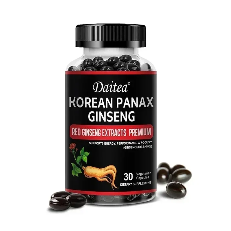 Capsule di Ginseng Rosso Coreano - 1000 Mg Aumenta la resistenza energetica, le prestazioni atletiche e la forza muscolare, supporta la salute immunitaria — image 8