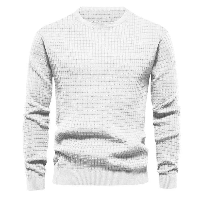 New Men's Crew Neck Sweatshirts Solid Color Large Sweatwear Spring Outdoor Jogging Tops — image 2
