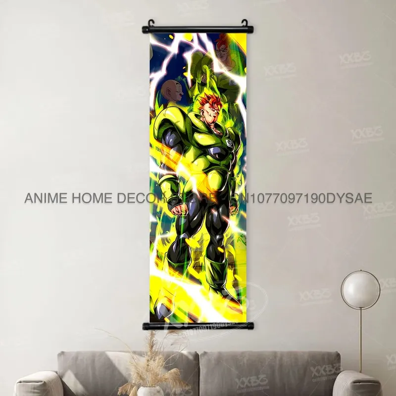 Dragon Ball Posters Anime Figures Wall Art Frieza Home Decor VegetaIII Scrolls Picture Goku Hanging Painting Son Gohan Wallpaper — image 34