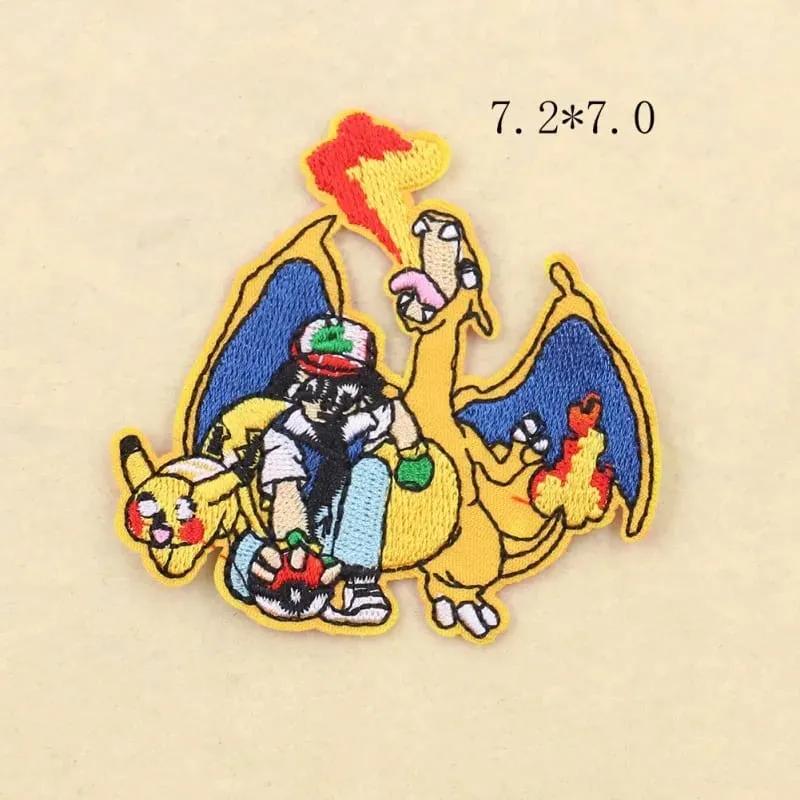 30 Stijl Doek Patch Pikachu Charizard Kleding Stickers Naaien Borduren Patches Applique Ijzer Op Kleding Cartoon Diy Kledingstuk — image 41