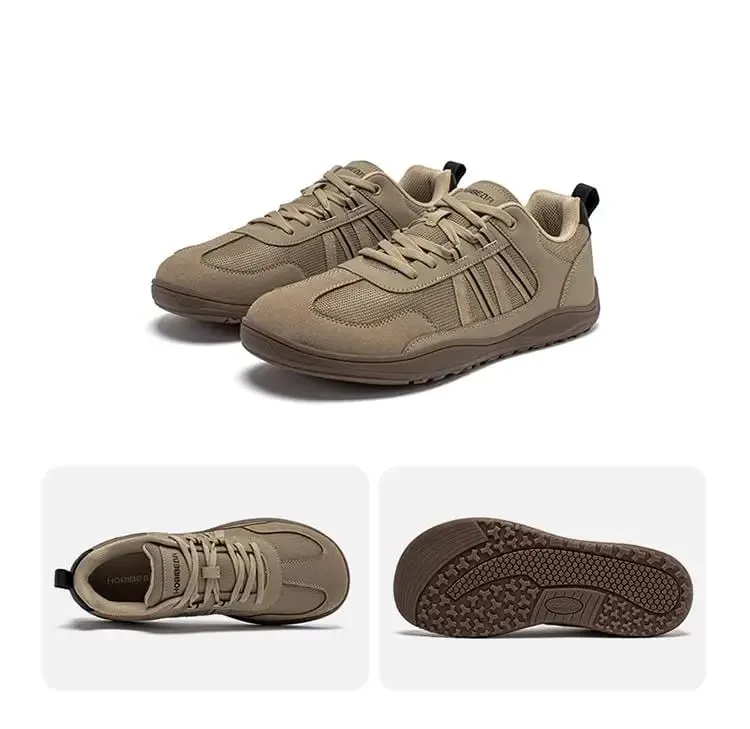 Unisex-Schuhe mit breiter Spitze, Barfuß, Zero Drop, minimalistische Sneakers, Mesh-Kunstleder, Patchwork-Schnürschuhe — image 9