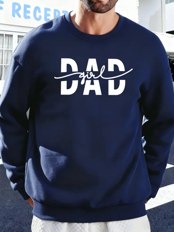 Far Pige Brev Kreativitet Udskrivning Pullover Mænd Efterår Varme Sweatshirts Oversized Fleece Hættetrøjer Blød Casual Streetwear Mand — image 7