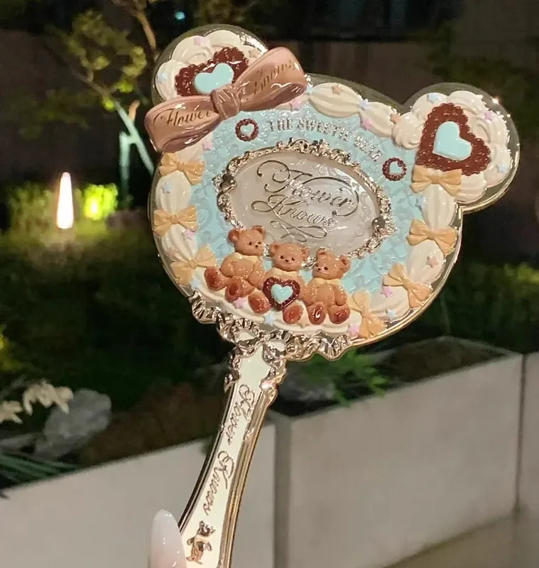 Flower Knows Handheld Makeup Mirror Air Cushion Comb All Series Relief Pattern Limited Color Makeup Tool Kit — image 18