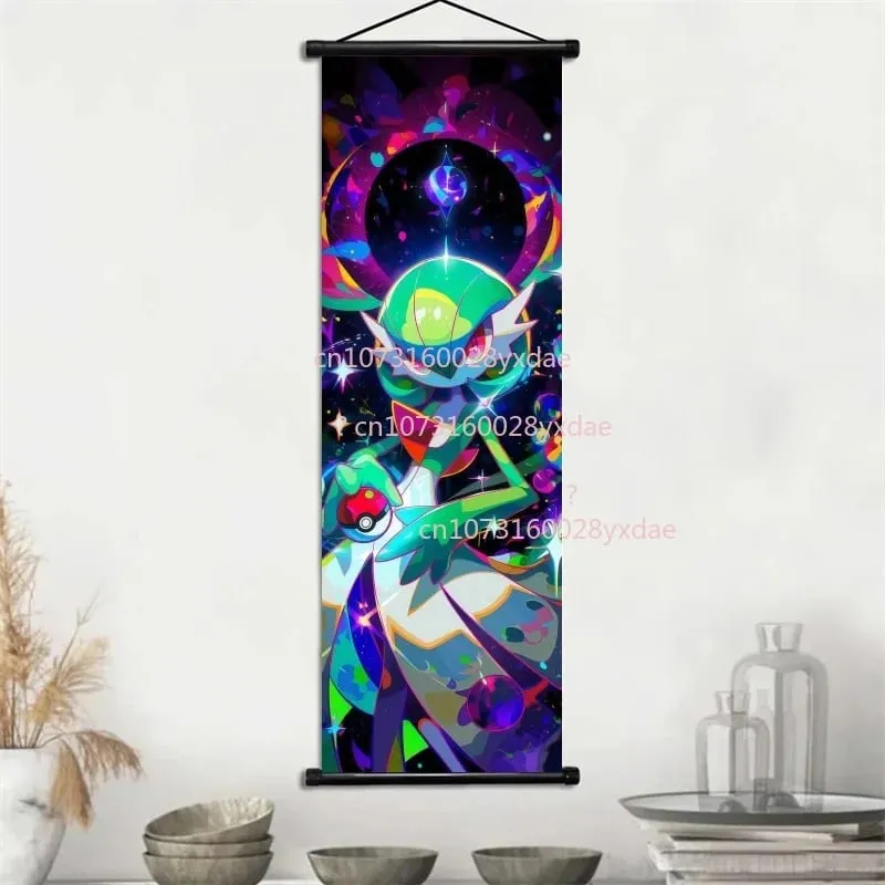 Anime-gedrucktes Pokemon-Poster, Cartoon-Wandkunstwerk, Gengar, Eichhörnchen, Bulbasaur, Pikachu, Hängerolle, Familienzimmer-Dekoration — image 17