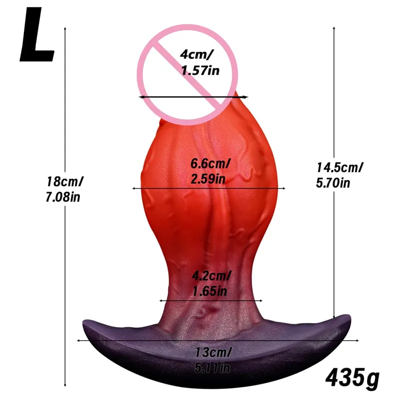 Realistisk Dildo Big Knot Bærbar Anal Plug Flydende Silikone Butt Plug Vaginal Anal Prostata Massage Voksen Sexlegetøj Til Kvinder Mænd