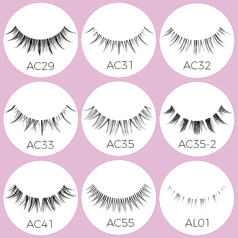 Abestyou 3d Pendek 9mm Faux Cils Kecil Nipis Cahaya Kucing Mata Camellia Bersayap Bulu Mata Lutsinar Jelas Jalur Mink Bulu Mata Bulu Mata Bawah — image 6