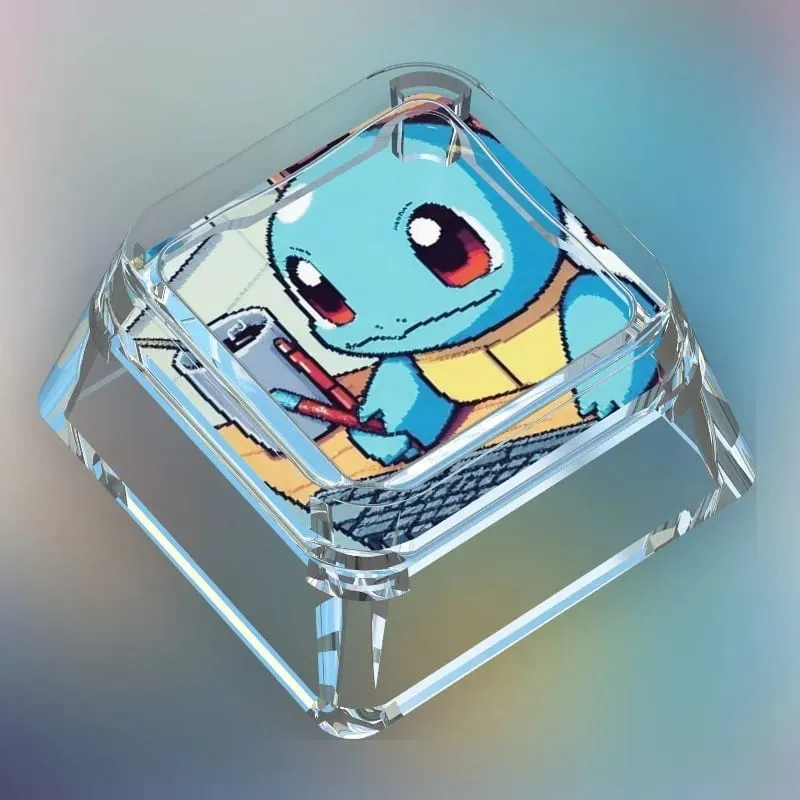 Pokémon panenka ve stylu kreativního dělníka Transparentní Single Key Cap Cartoon Roztomilý Snorlax Pikachu Cross Axis Mechanical Keyboard Keyboard — image 17