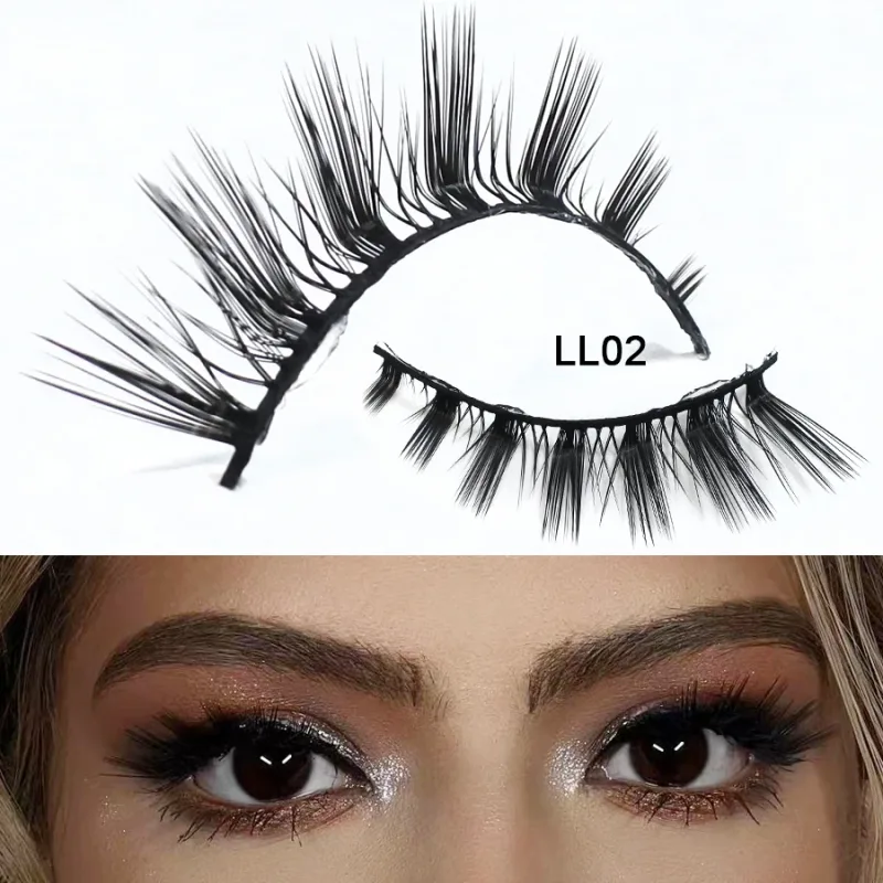RED SIREN L Shape Cat Eye Lashes New Design Wispy Natural Mink Lashes Korean Makeup Eyelash — image 11