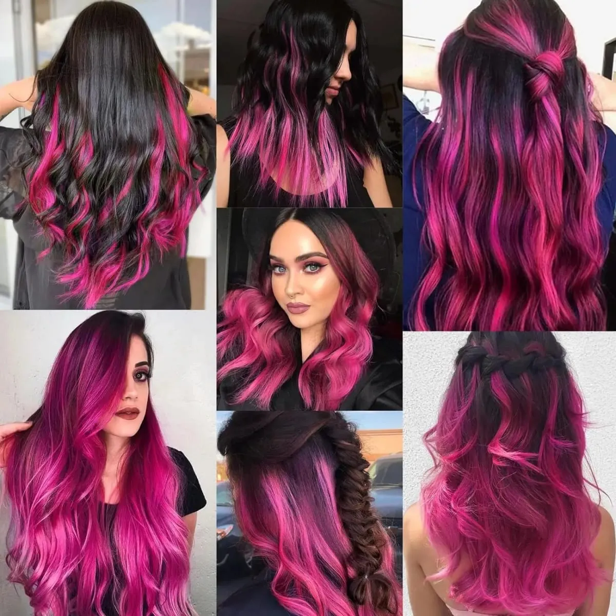 5 Stücke Farbige Haarverlängerungen Party Highlights Lockiges Wellenförmiges Haarteil Clip In Synthetische Streak Für Mädchen Frauen Halloween Perücke — image 6
