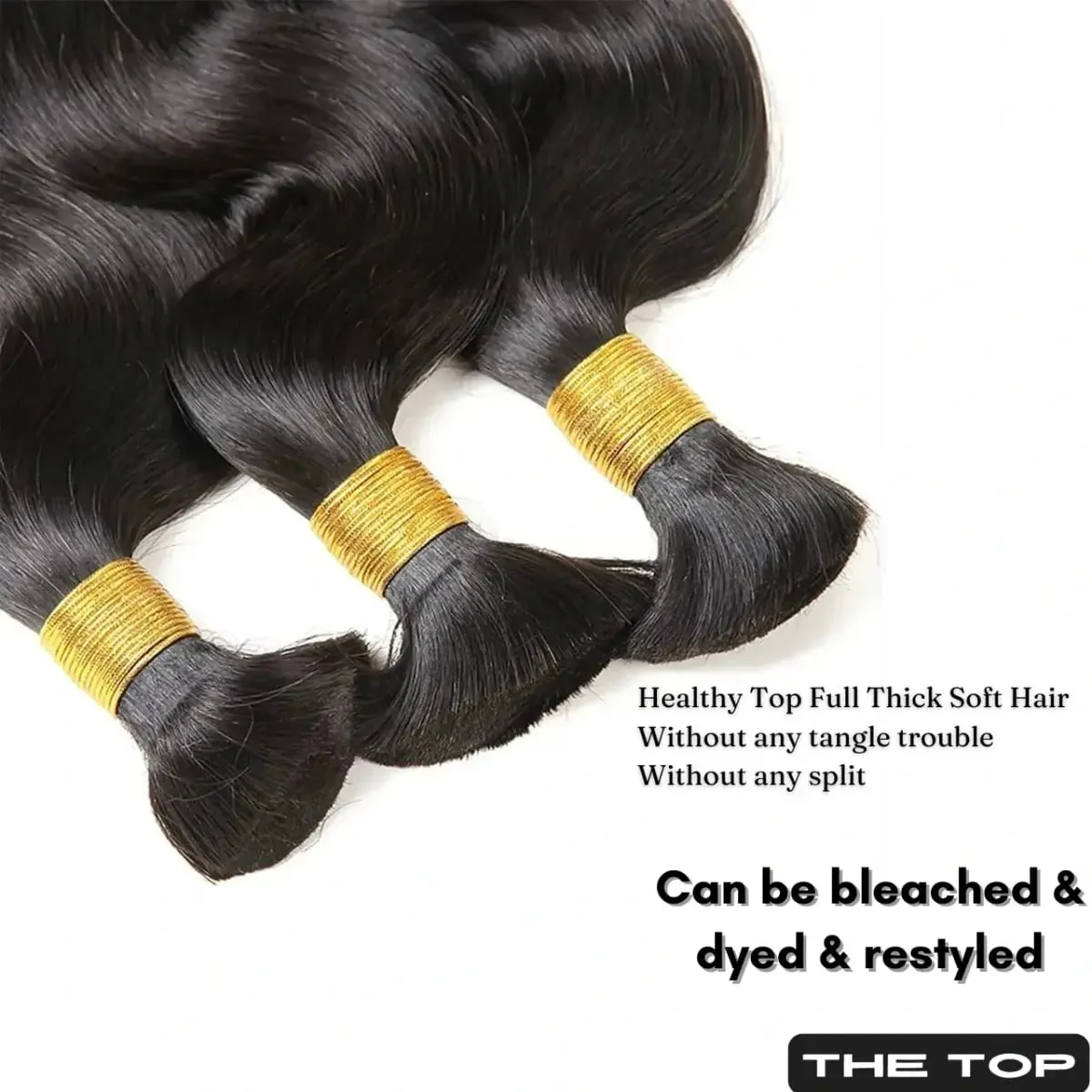 Body Wave ผมจำนวนมากสำหรับ Braiding 50G 100% ที่ยังไม่ได้ต่อผมไม่มี Weft ผมสำหรับ Braids ผมดิบรวมกลุ่มสำหรับผู้หญิง — image 2