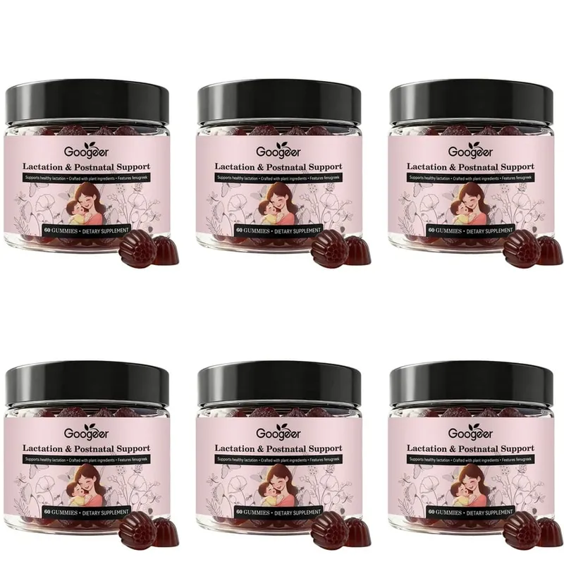 Googeer Lactation Support Gummies พร้อม DHA และ Choline Fenugreek และ Fennel Extract Moringa สำหรับโภชนาการหลังคลอด 60 Gummies — image 12