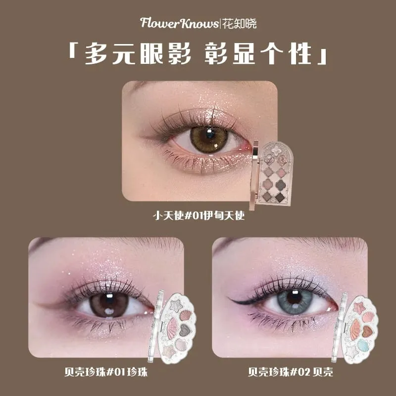 Flower Knows Set Kado Riasan Lengkap Berkilau Eyeshadow Sutra Satin Blush Lip Glaze & Concealer Cair Koleksi All-In-One — image 4