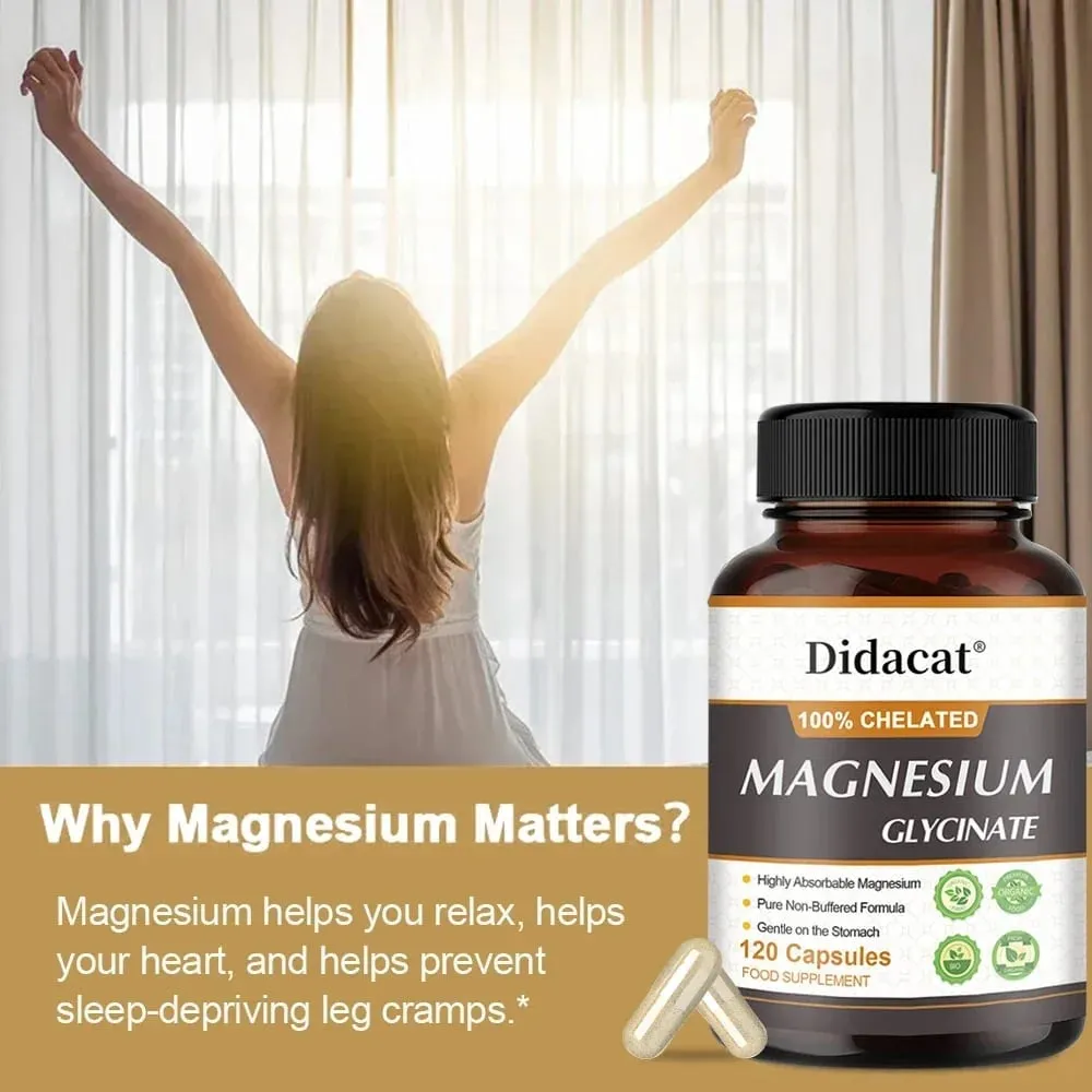 Magnésio Glicina 500mg - Apoia a Função Muscular Melhora a Qualidade do Sono Apoia a Saúde Cardiovascular e Metabólica — image 6