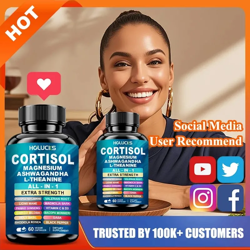 Fortschrittliches Cortisol-Ergänzungsmittel mit Vitamin D3 zur Stressbewältigung, zur Linderung von Stimmungsangst und zur Verbesserung der Schlafqualität und des allgemeinen Wohlbefindens — image 2