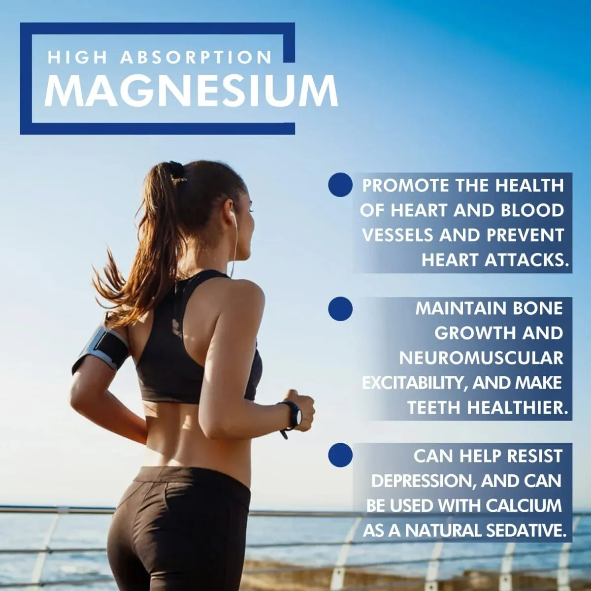 Magnesio altamente absorbible: apoya la densidad ósea y la relajación muscular Promueve un sueño saludable Suplementos
