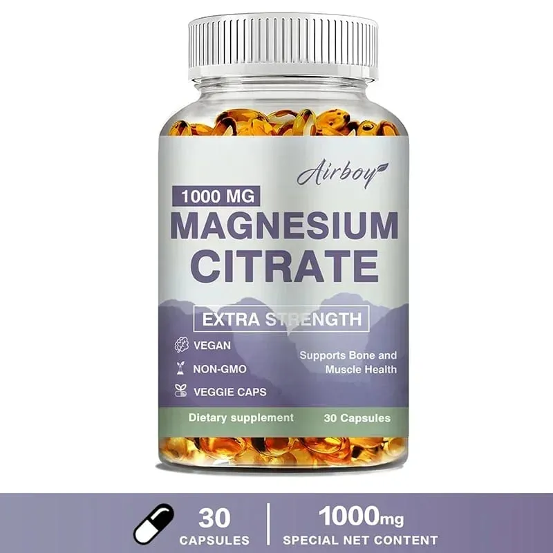Magnesium Citrate - Supplement for Stress Relaxation Bone Sleep Heart Health Nerve Muscle & MetabolismSupplementsSupplemen — image 9