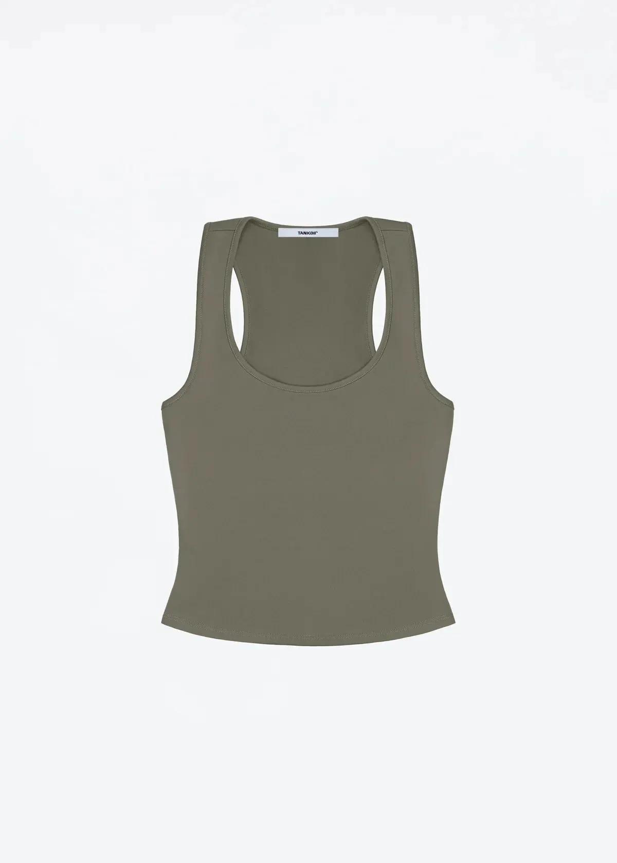 Débardeur classique en forme de X, dos nu, bleu bébé et gris brumeux, multicolore, confortable, taille élastique, ajustement serré, haut dos nu — image 10