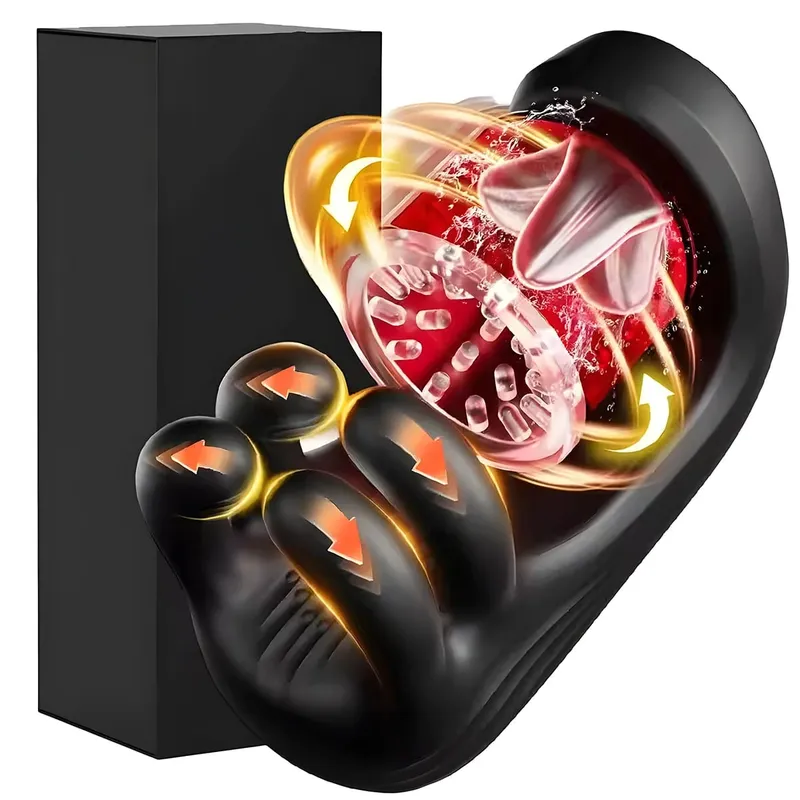 ชายไฟฟ้าPenis Stimulator Massagerเทรนเนอร์ 9 โหมดการสั่นสะเทือนการหมุนUSBสำเร็จความใคร่คัพอุปกรณ์สำหรับผู้ใหญ่เพศของเล่นสำหรับผู้ชาย