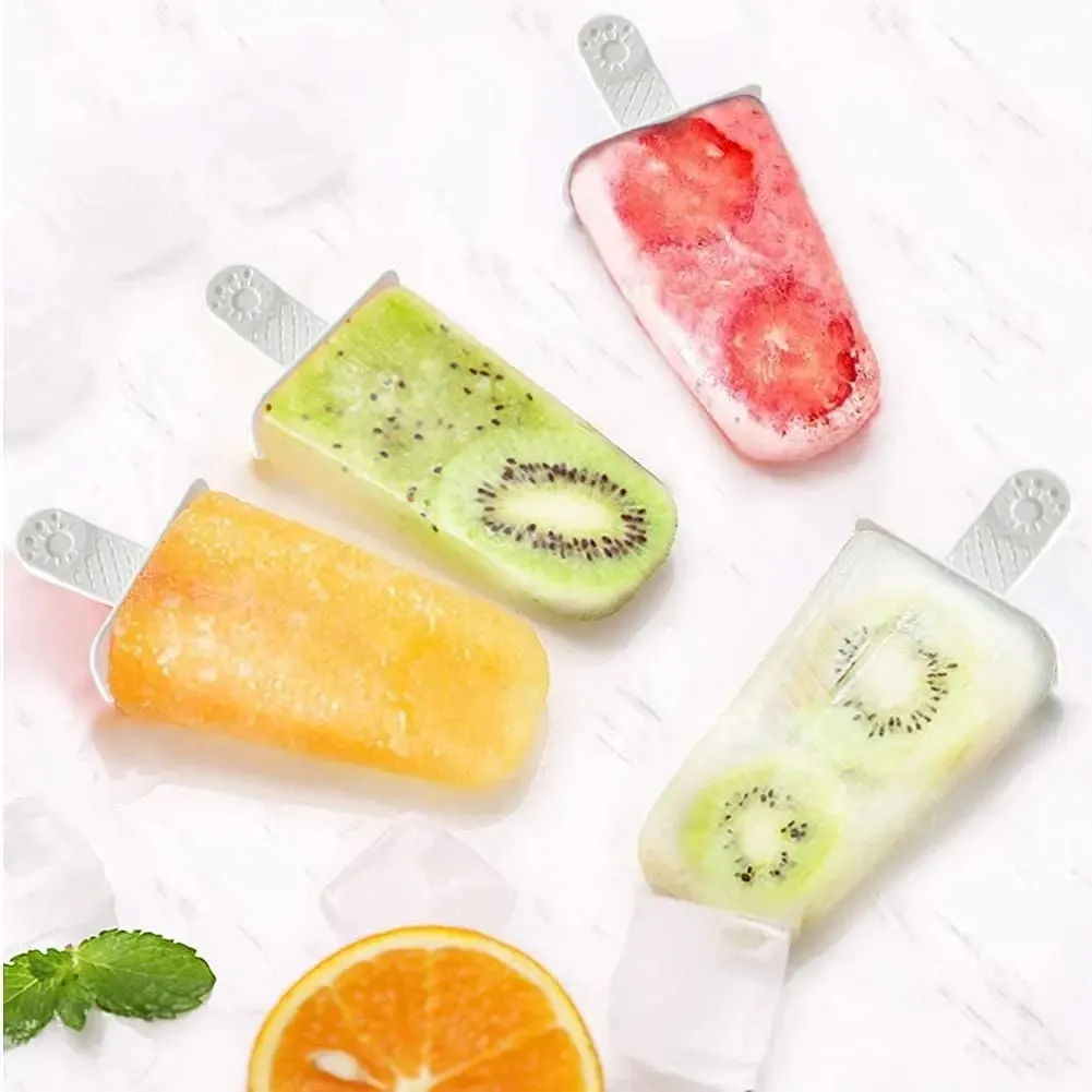 Popsicle Molds 6 Pieces Silicone Ice Pop Molds BPA Free Popsicle Mold Reusable Easy Release Ice Pop Make — image 5