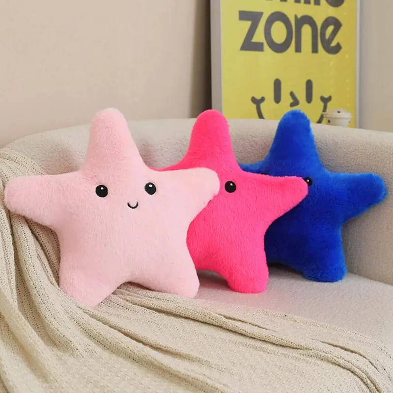 35/40 ซม.ปลาดาว Star Plush หมอนตุ๊กตายิ้ม Happy Sky หมอนที่มีสีสันตกแต่งเบาะสำหรับเก้าอี้โซฟากลับสนับสนุนของขวัญ — image 7