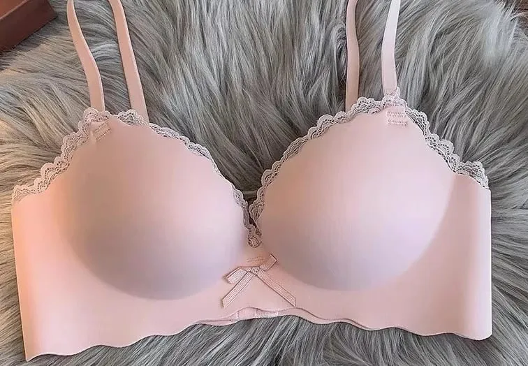 Set reggiseno push up da donna di vendita caldo Set di lingerie comfort anti-cedimento con supporto wireless senza soluzione di continuità S-XLAB per l'uso quotidiano delle giovani donne — image 8