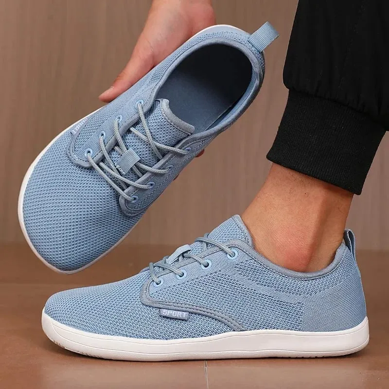 Summer Breathable Women's Flat Shoes Lightweight Mesh Comfortable Walking Shoes Men's Wide Foot Soft Sole Casual Wear Bare Foot — image 5