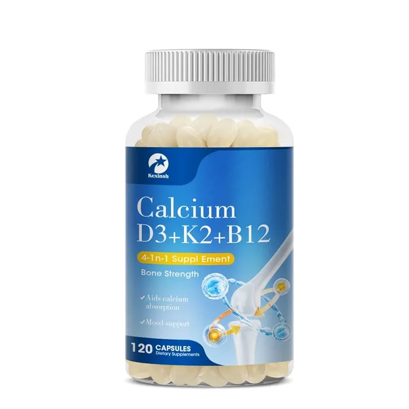 Kapsul Vitamin D3K2 Kexinsh Vb12 Sokongan Kalsium Penyerapan Kalsium Tulang Gigi Jantung Kesihatan Otak Sendi Fungsi Imun — image 7