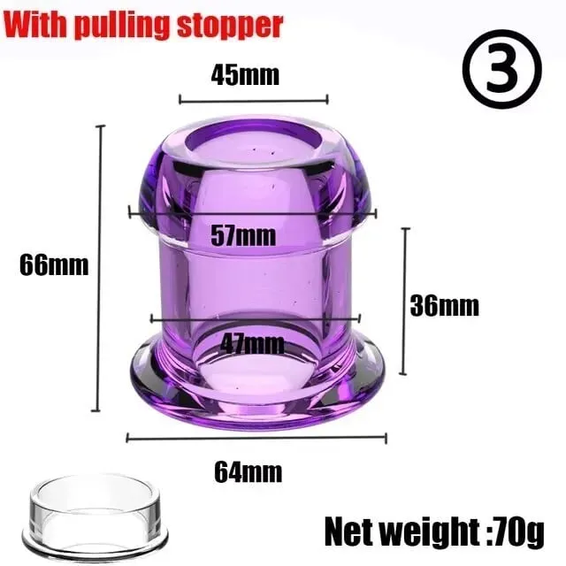 스토퍼가있는 중공 아날 플러그 질 항문 확장기 검경 확장기 Buttplug 전립선 마사지 섹스 토이 여성 남성 게이 — image 14
