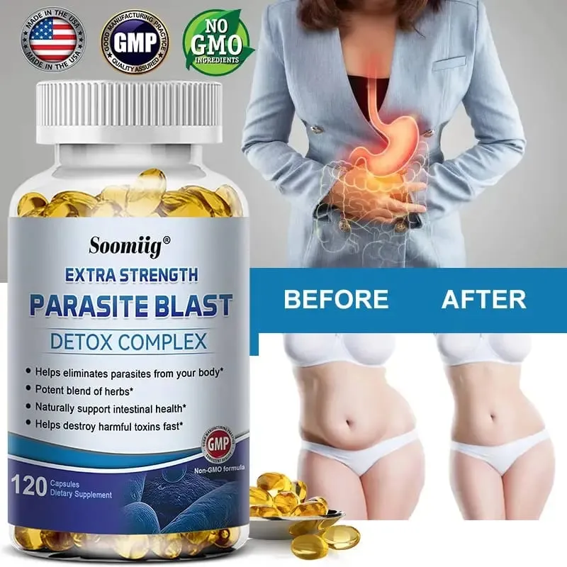 Super Parasite Removal Detoxification Complex 1475 Mg Quickly Eliminates Parasites Intestinal Health Relieves Indigestion — image 2