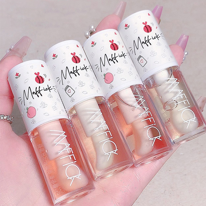 Make Up ความงามเกาหลีเครื่องสำอาง Lip Ink GLOSS Labial LIPS Moisturizer Jelly ลิปสติก Bright Oil Moisturizing Balm Big Lip Brush — image 3