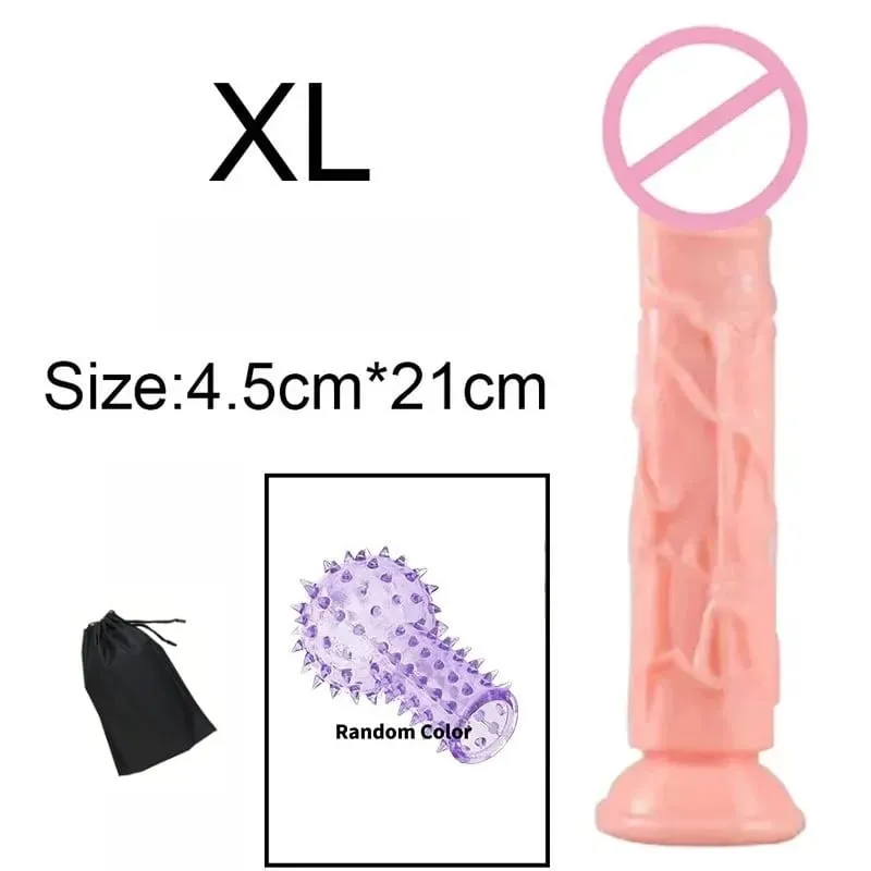 저렴한 현실적인 5 크기 엉덩이 플러그 딜도 남자 여자 남근 흡입 컵 항문 섹스 토이 게이 흡입 컵 빅 딕 질내 사정 — image 15