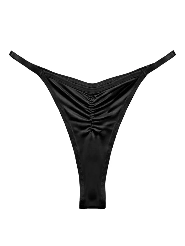 String froncé à fente haute pour hommes, sous-vêtements doux et décontractés, lisses, semi-transparents, Ultra sexy, respirants, antiadhésifs, 1 pièce — image 8