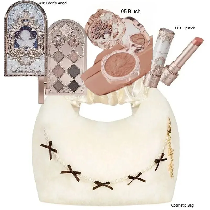Maquillage fleur sait ensemble Swan Ballet série Six couleurs fard à paupières Palette en relief fard à joues brillant rouge à lèvres Kit avec sac tout en — image 20