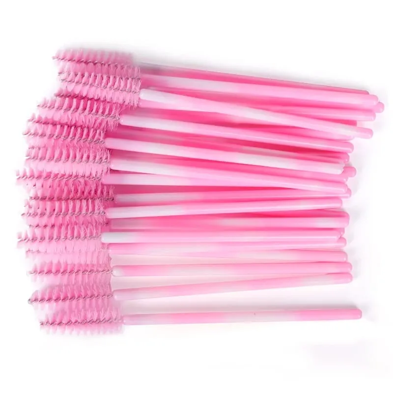50/100 Pz Spazzola per trucco Ciglia Spazzole per sopracciglia Pettine Usa e getta Mascara Bacchetta Estensione ciglia Forniture Cosmetici Strumenti per il trucco