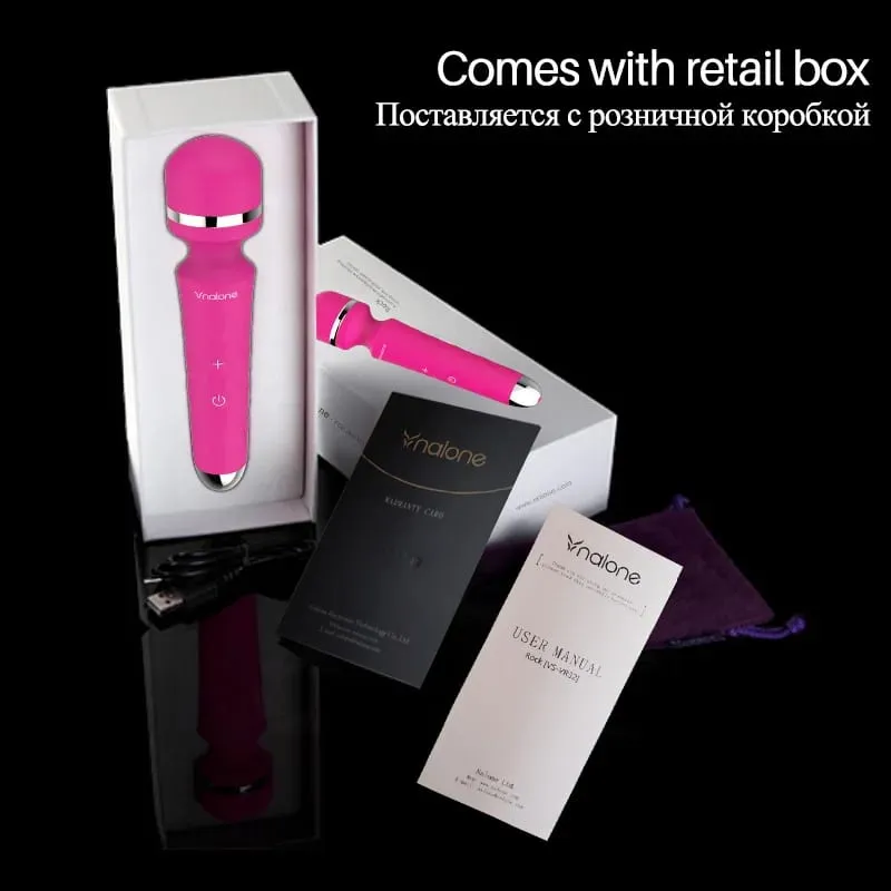Nalone poderoso clitóris vibrador usb recarga varinha mágica av vibrador massageador produto sexual brinquedos sexuais eróticos para mulheres adulto 18