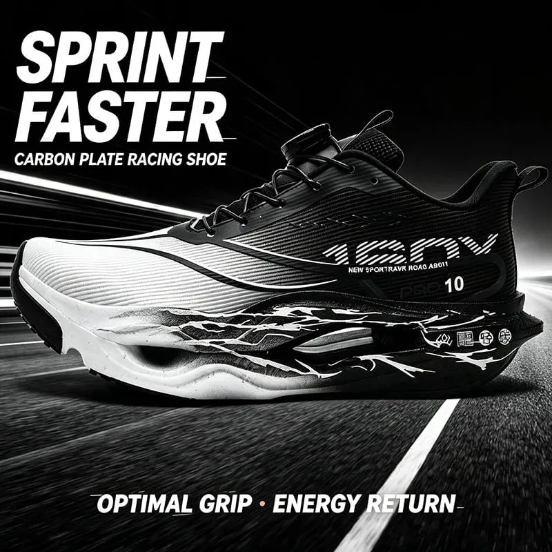 Scarpe da corsa da corsa con piastra in carbonio antiscivolo da uomo cuscino elastico ultraleggero scarpe da ginnastica atletiche scarpe sportive da maratona per allenamento veloce — image 1