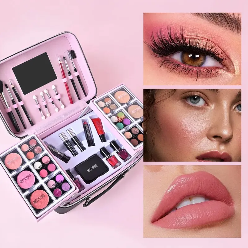 Popular 36 pcs beauty set makeup eyeliner blusher lipstick facial daily makeup kit women's holiday birthday gift set — image 6